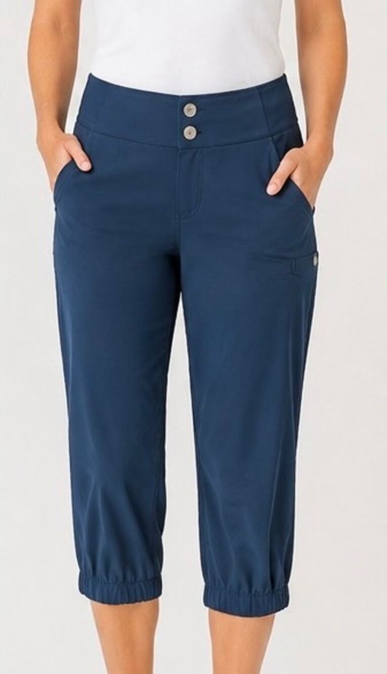 Title Nine Women’s 14 Blue Ankle Utility Pants Stretch Outdoor Hiking Travel